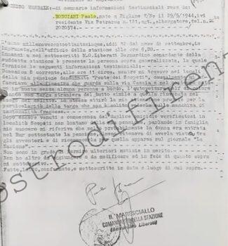 <b>12 Settembre 1985 Testimonianza di Paolo Bonciani</b>