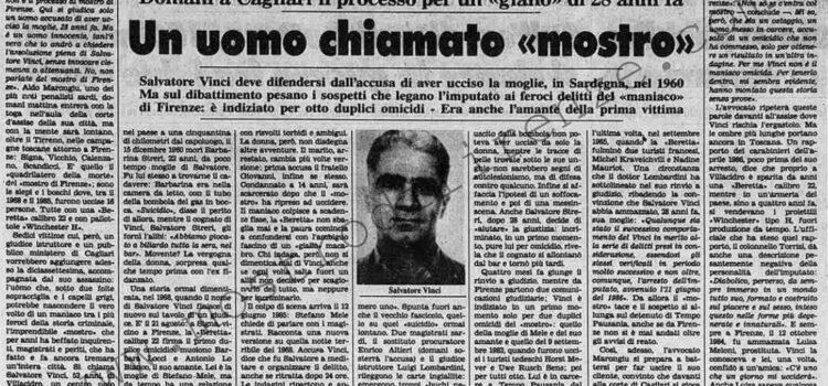 <b>11 Aprile 1988 Stampa: La Stampa – Un uomo chiamato “mostro”</b>