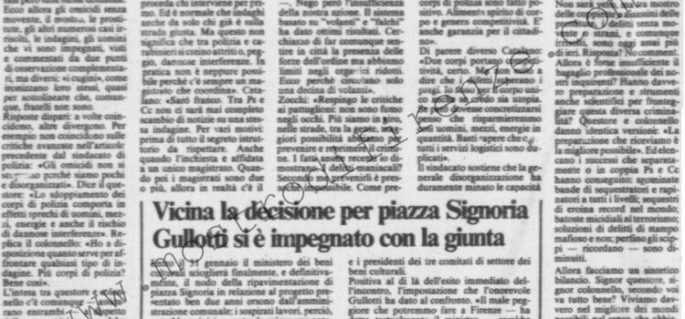 <b>23 Dicembre 1984 Stampa: La Nazione – Quella corsa pazza degli investigatori cugini sul posto del delitto</b>