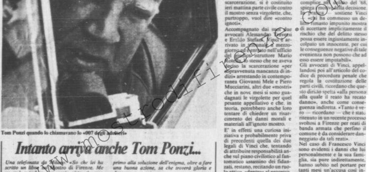<b>28 Novembre 1984 Stampa: La Nazione – “Mostro” contro mostro</b>