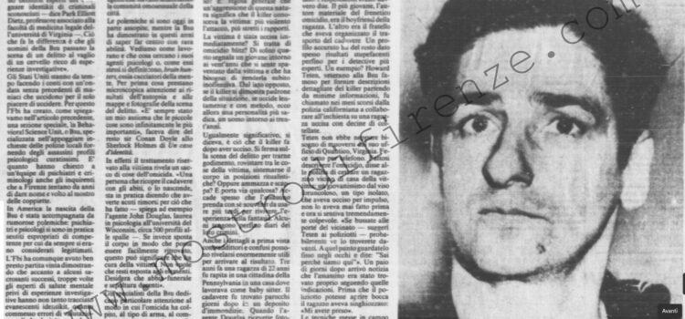 <b>29 Novembre 1984 Stampa: La Nazione – Dimmi come uccidi e ti dirò chi sei</b>