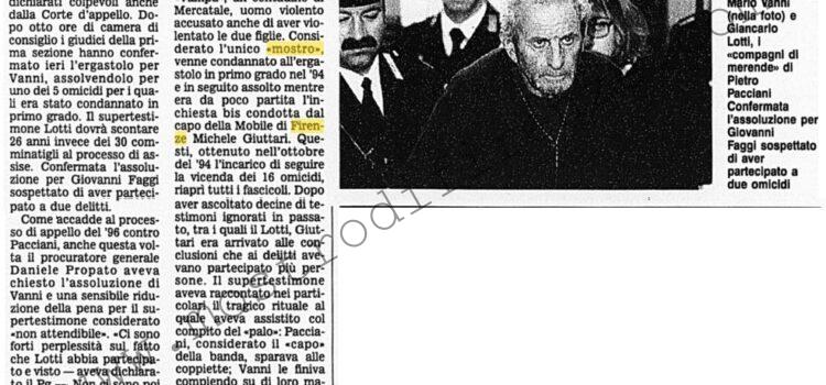 <b>1 Giugno 2010 Stampa: Corriere della Sera – Vanni, confermato l’ergastolo</b>