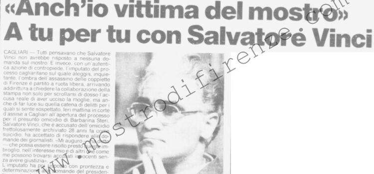 <b>13 Aprile 1988 Stampa: La Nazione – “Anch’io vittima del mostro” A tu per tu con Salvatore Vinci – Il mostro? Vorrei conoscerlo</b>