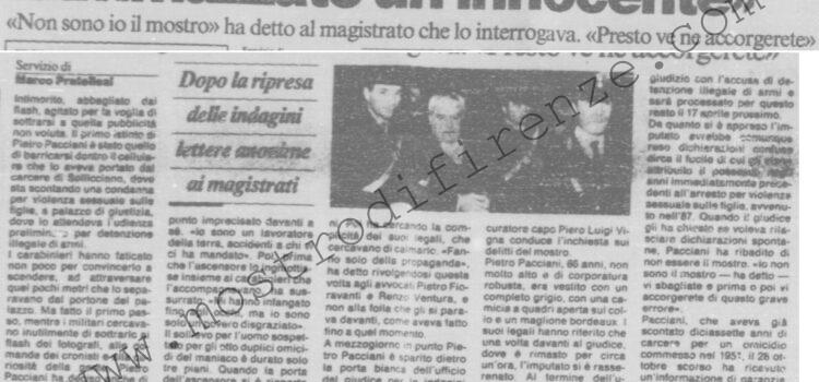 <b>13 Novembre 1991 Stampa: La Nazione – “Ammazzate un innocente”</b>