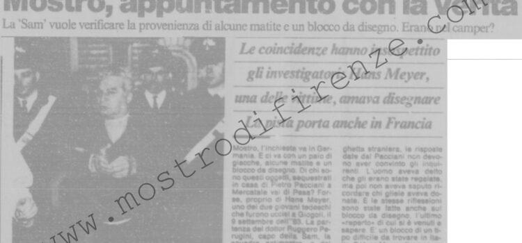 <b>21 Giugno 1992 Stampa: La Nazione – Mostro, appuntamento con la verità – L'”antimostro” sulla traccia dei pennarelli</b>