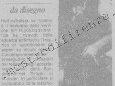<b>28 Giugno 1992 Stampa: La Nazione – Dagli indizi alle prove – La parola alla scientifica</b>