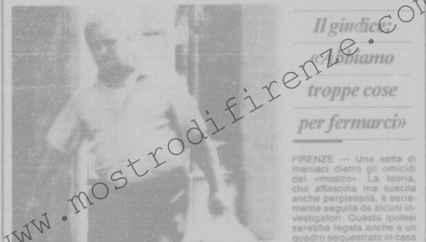 <b>17 Luglio 1992 Stampa: La Nazione – Indizi sul mostro C’è un’altra pista: “setta” di maniaci – A casa Pacciani un bazar di indizi – Pacciani, tutta la vita nei memoriali</b>