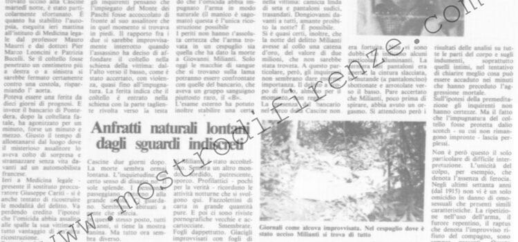 <b>5 Settembre 1985 Stampa: La Città – Era in ginocchio davanti all’uomo che lo ha ucciso</b>