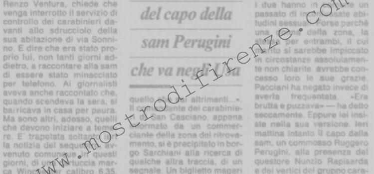 <b>19 Luglio 1992 Stampa: La Nazione – Mostro, scattano le minacce trasversali – Mostro: un altro proiettile</b>