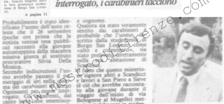 <b>20 Ottobre 1985 Stampa: La Città – Forse è già stato identificato l’uomo della macchina celeste</b>