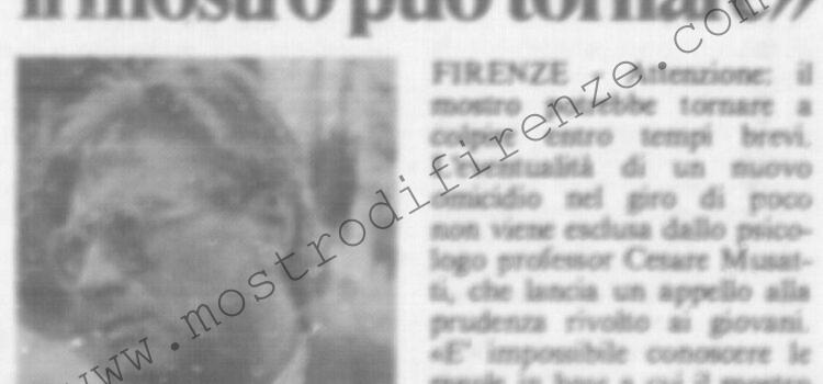 <b>4 Ottobre 1985 Stampa: La Città – “Ragazzi attenzione: il mostro può tornare” – “Attenzione: il mostro può colpire in ogni momento – L’ospedale si difende</b>