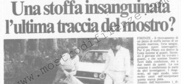 <b>7 Ottobre 1985 Stampa: La Città – Una storia insanguinata l’ultima traccia del mostro – Una calma sospetta – “Basta! Questo non è l’ospedale del mostro”</b>