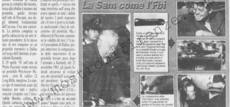 <b>13 Dicembre 1995 Stampa: La Nazione – Prova all’americana per il Mostro</b>