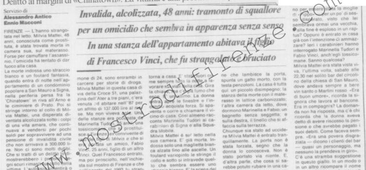 <b>30 Maggio 1994 Stampa: La Nazione – La Maledizione del mostro – Tanti delitti un solo incubo Firenze: “giallo” senza fine – Ore contate per l’assassino di Milva – “Non dava fastidio a nessuno” Cosi San Mauro ricorda “Pippa”</b>